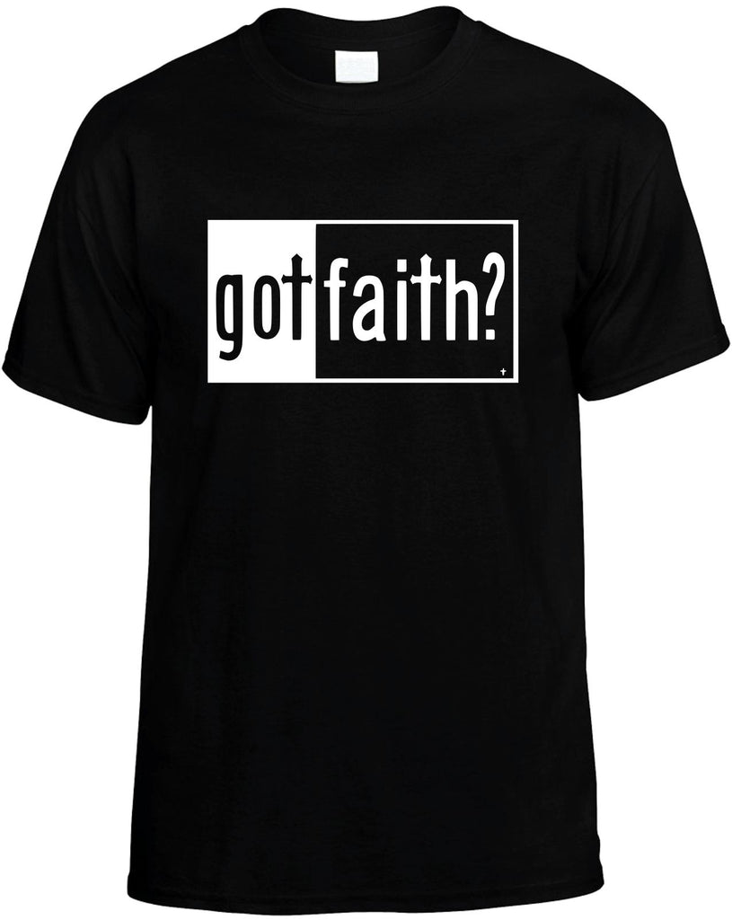 got faith mens funny t-shirt black