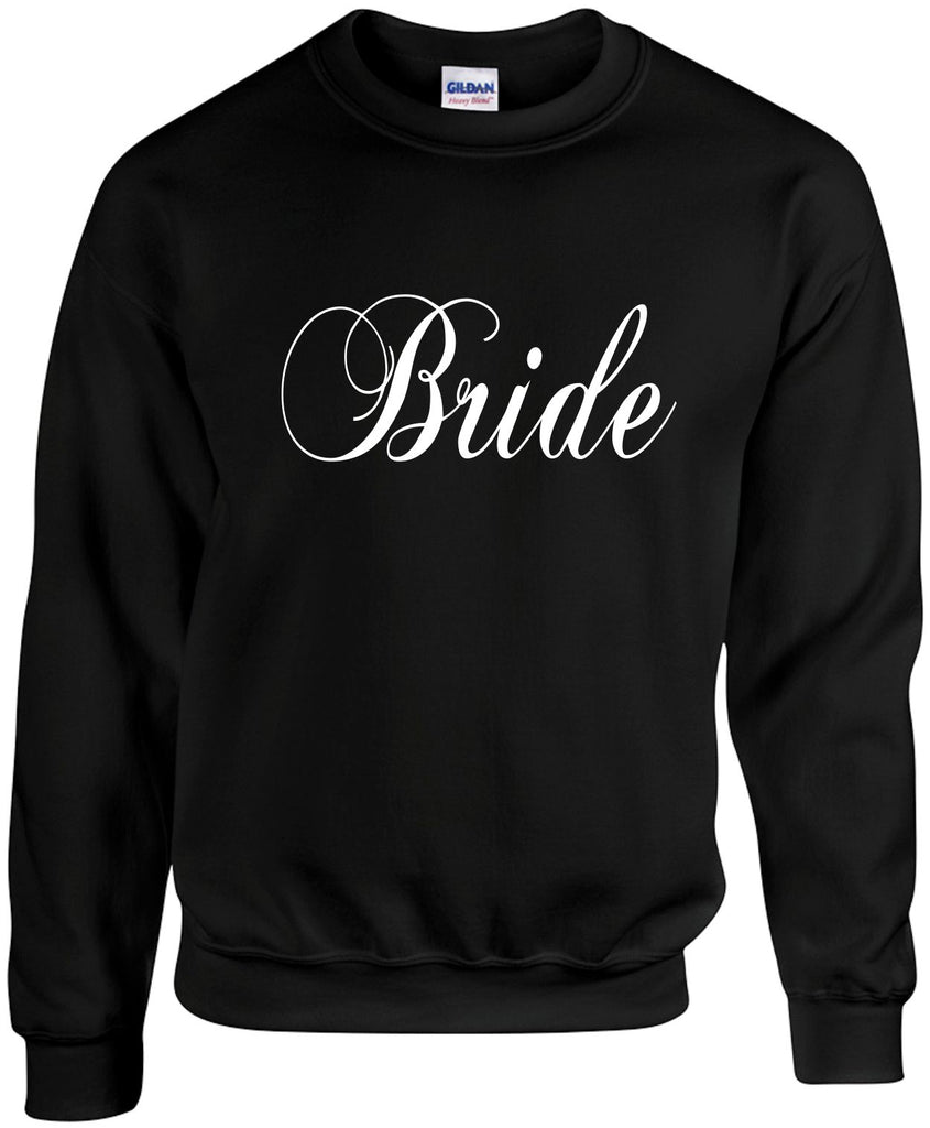 bride unisex crewneck sweatshirt black signature outlet novelty 