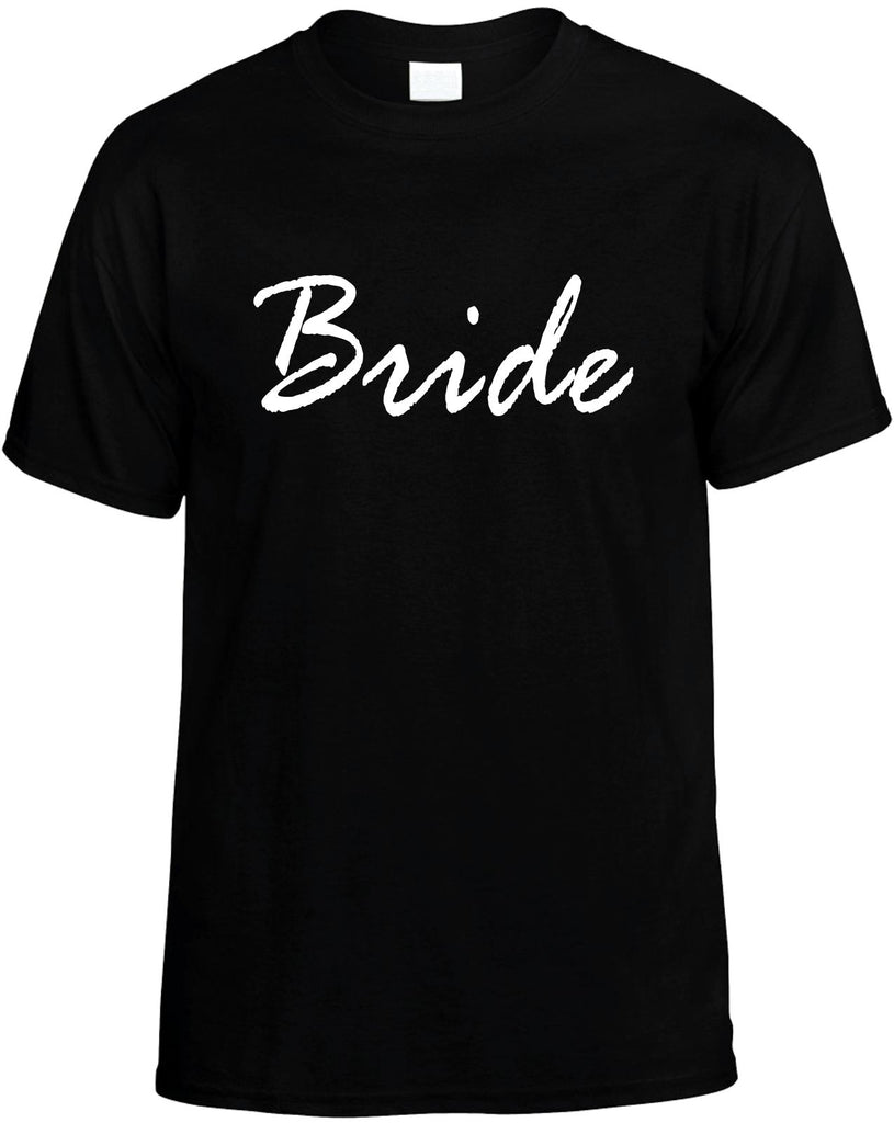 bride mens funny t-shirt black