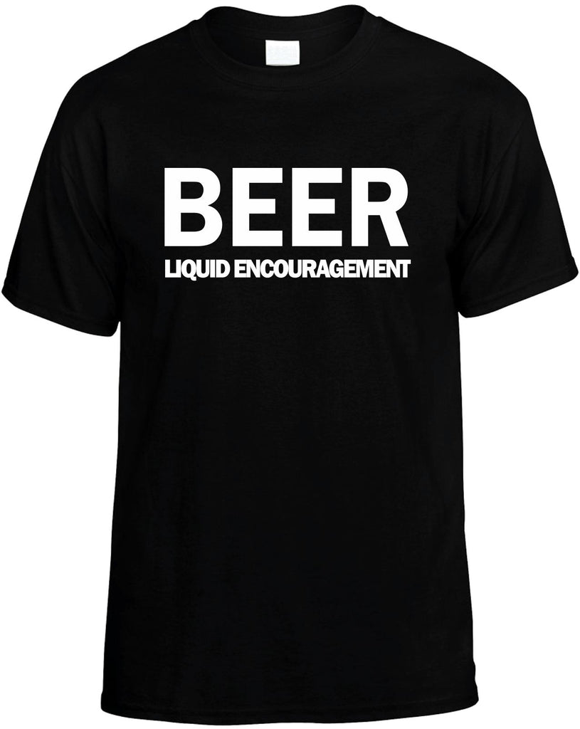 beer liquid encouragement mens funny t-shirt black