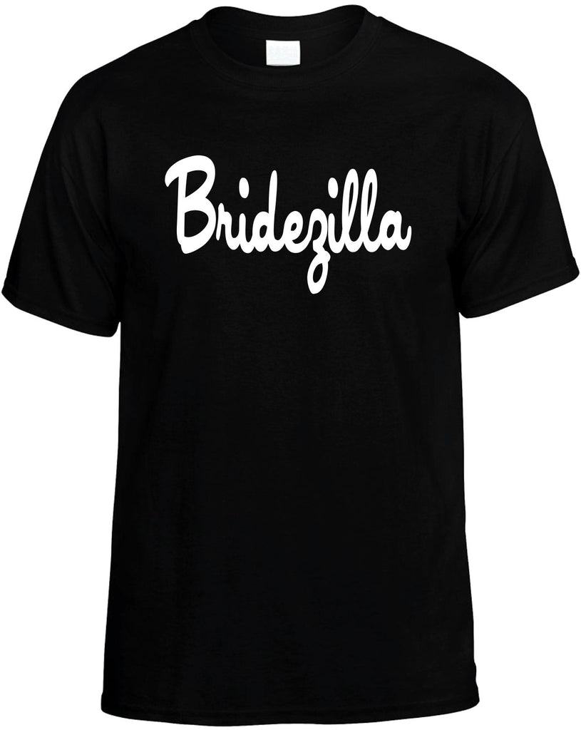 bridezilla mens funny t-shirt black