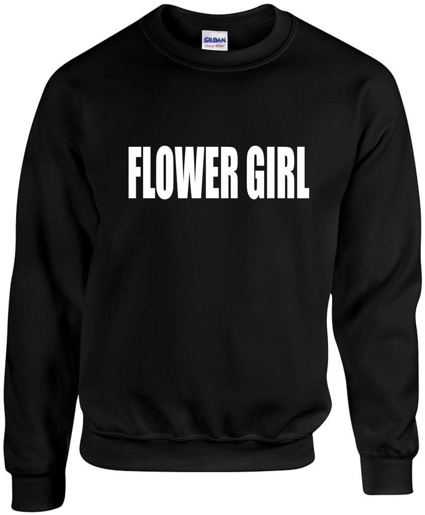 flower girl unisex crewneck sweatshirt black signature outlet novelty 