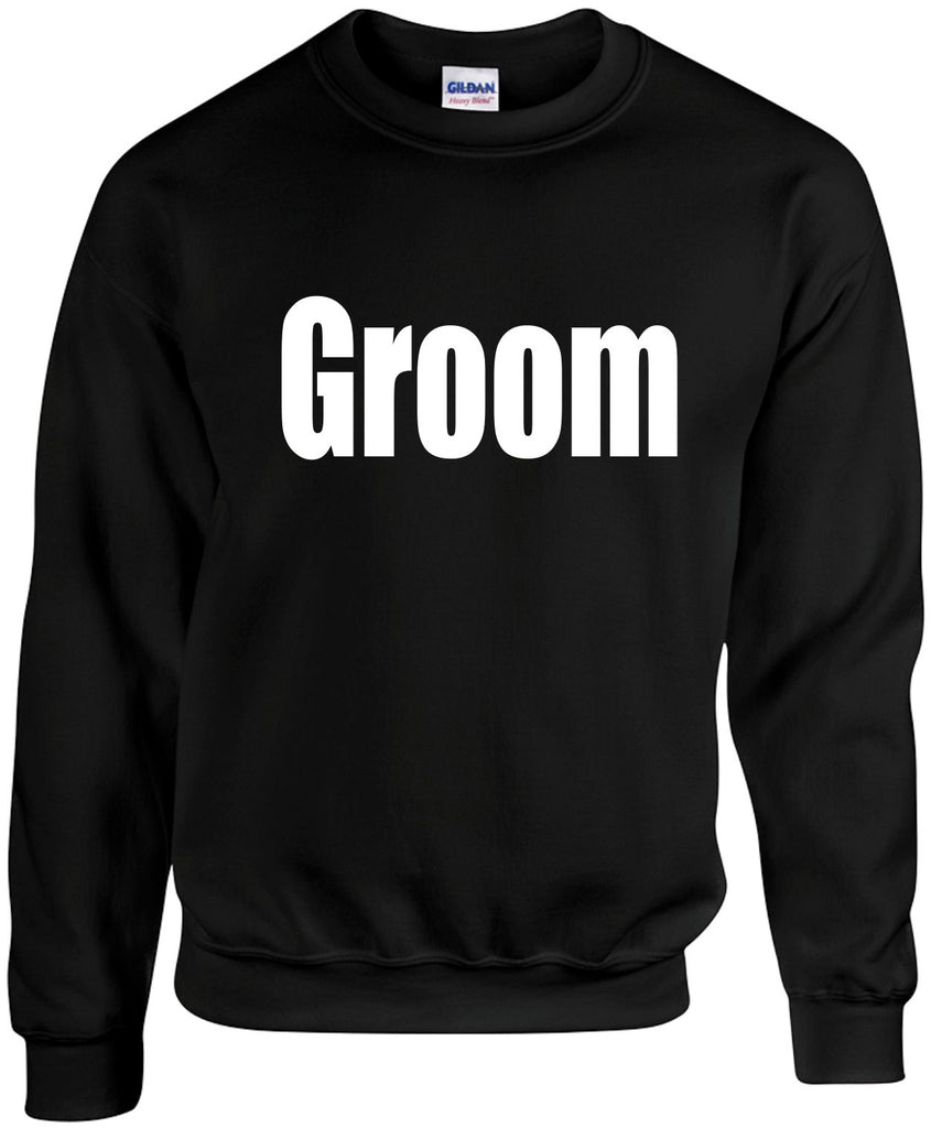 groom unisex crewneck sweatshirt black signature outlet novelty 