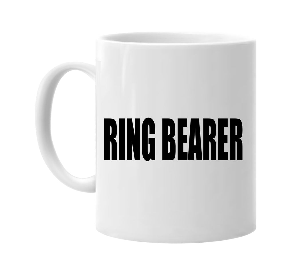ring bearer signature outlet novelty coffee cup mug graphic gift ideas gifts for the family mom dad