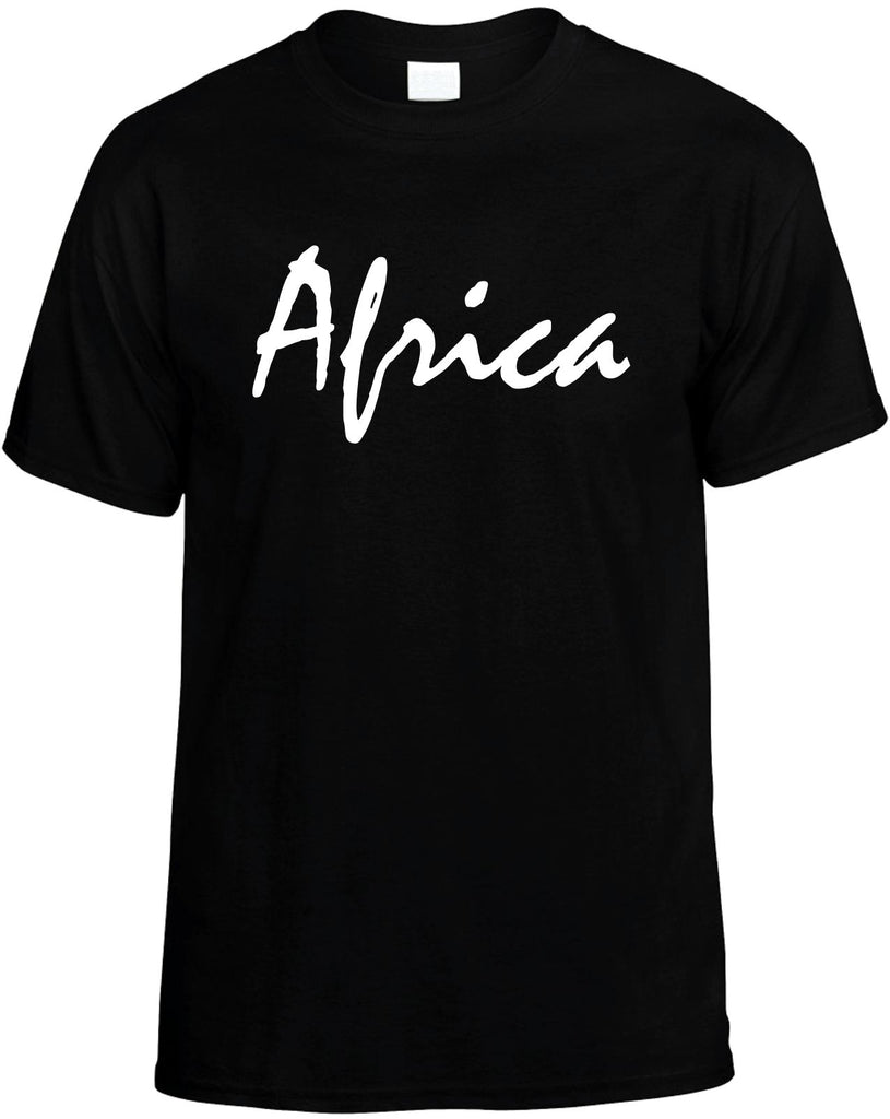 africa mens funny t-shirt black