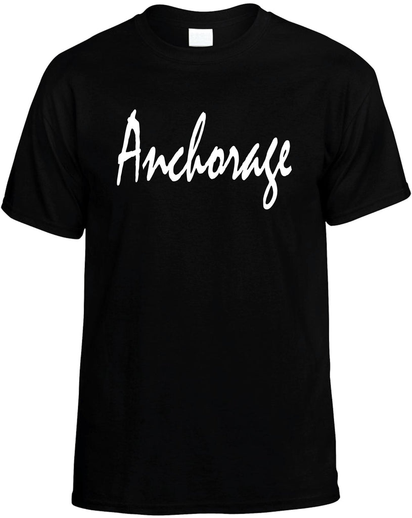 anchorage mens funny t-shirt black