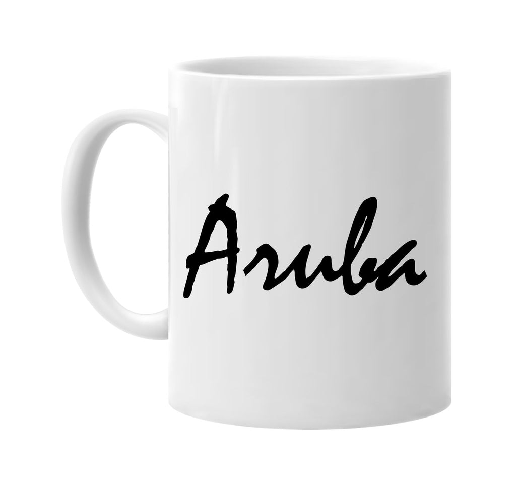 aruba signature outlet novelty coffee cup mug graphic gift ideas gifts for the family mom dad