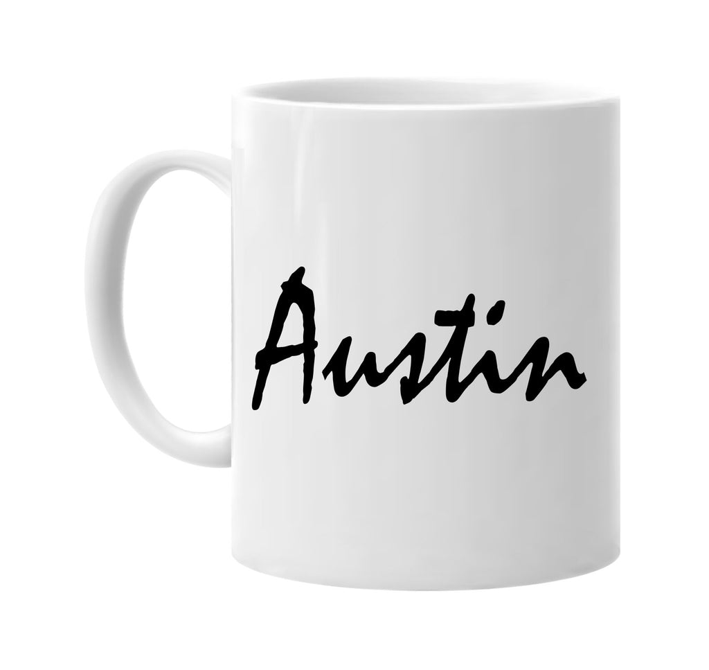 austin signature outlet novelty coffee cup mug graphic gift ideas gifts for the family mom dad
