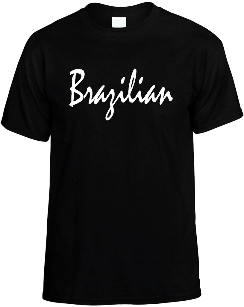 brazilian mens funny t-shirt black