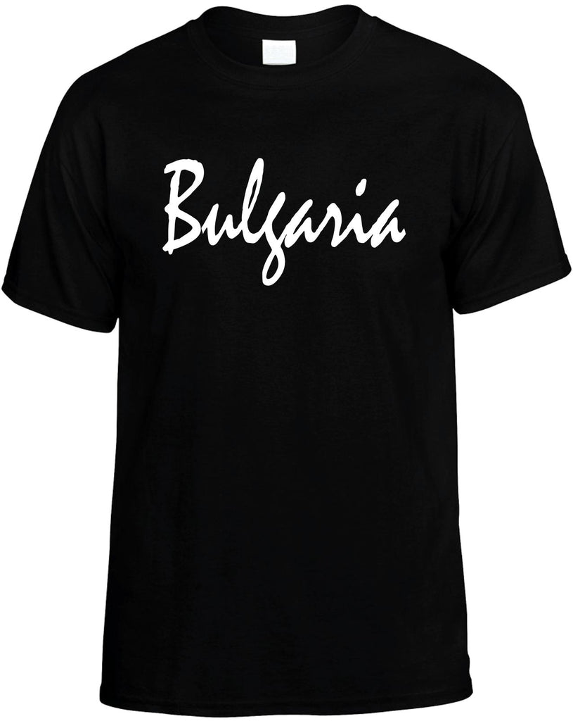 bulgaria mens funny t-shirt black