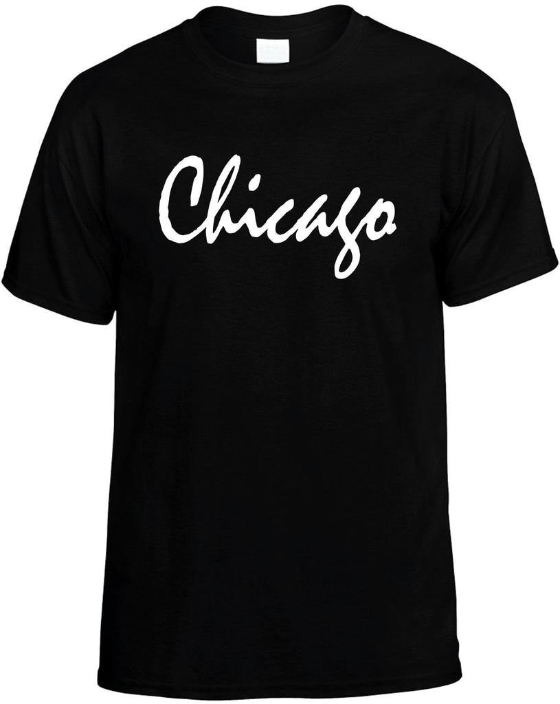 chicago mens funny t-shirt black