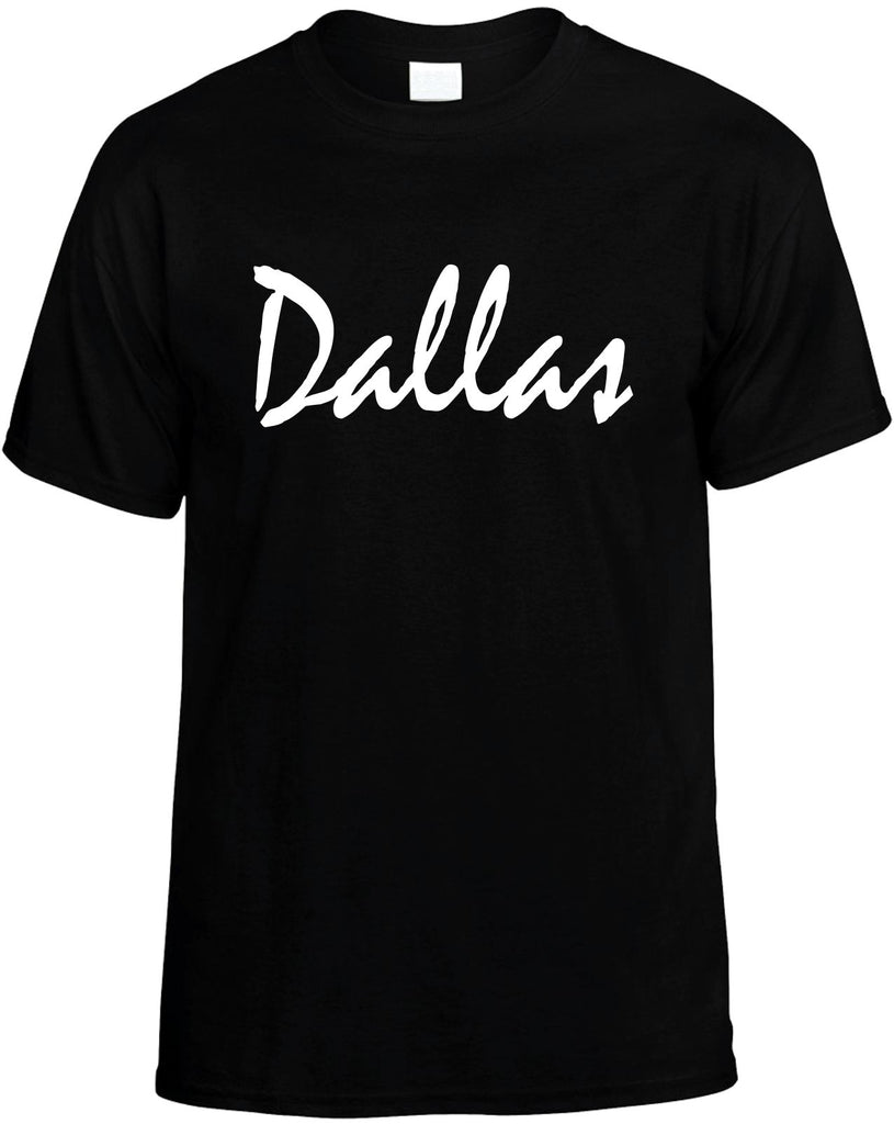dallas texas mens funny t-shirt black