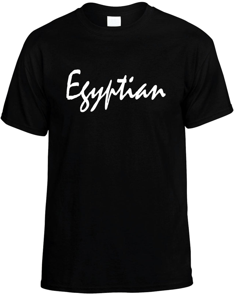 egyptian mens funny t-shirt black
