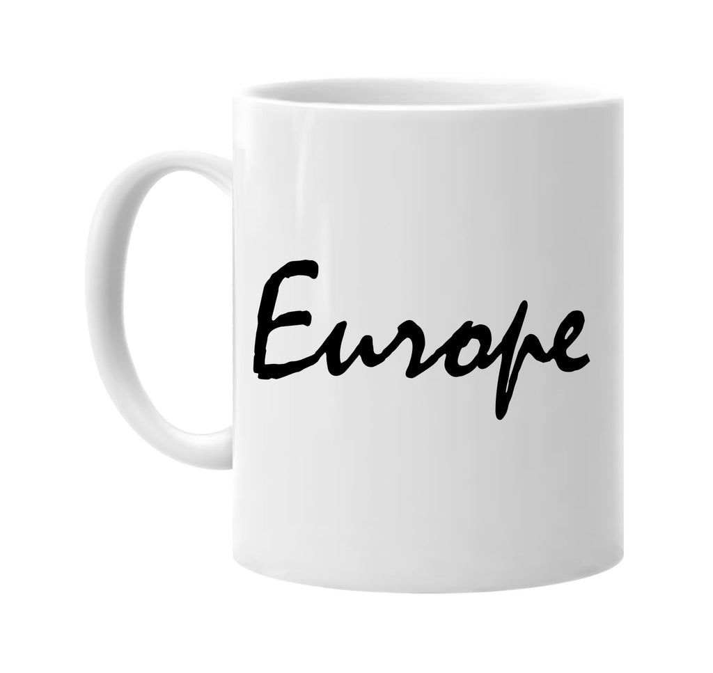 europe signature outlet novelty coffee cup mug graphic gift ideas gifts for the family mom dad