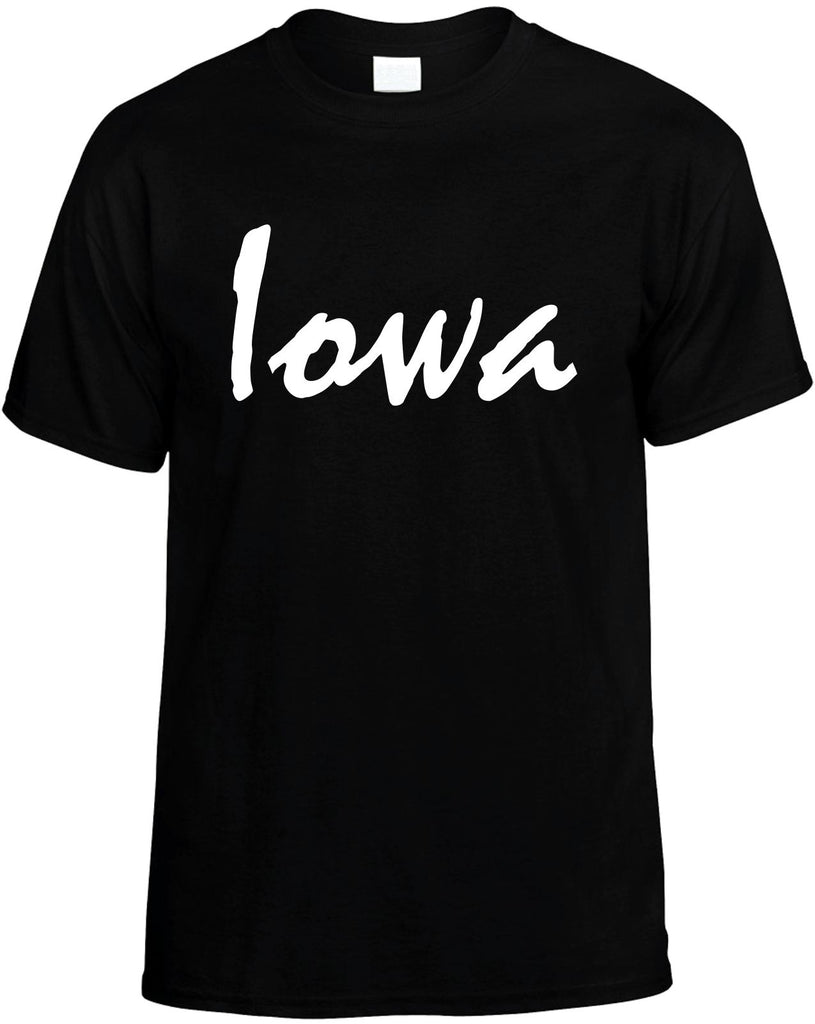 iowa mens funny t-shirt black
