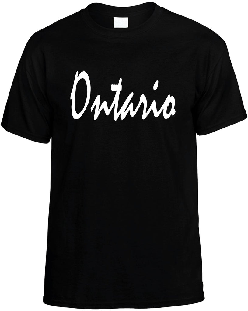 ontario canada california mens funny t-shirt black