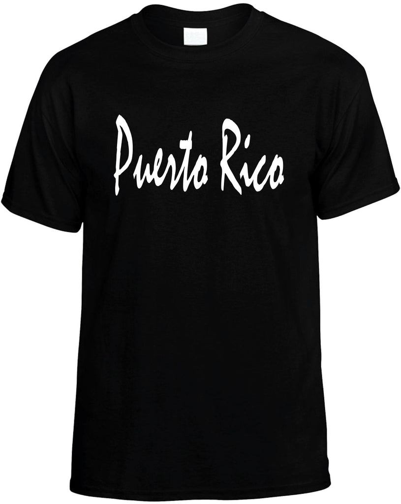 puerto rico mens funny t-shirt black