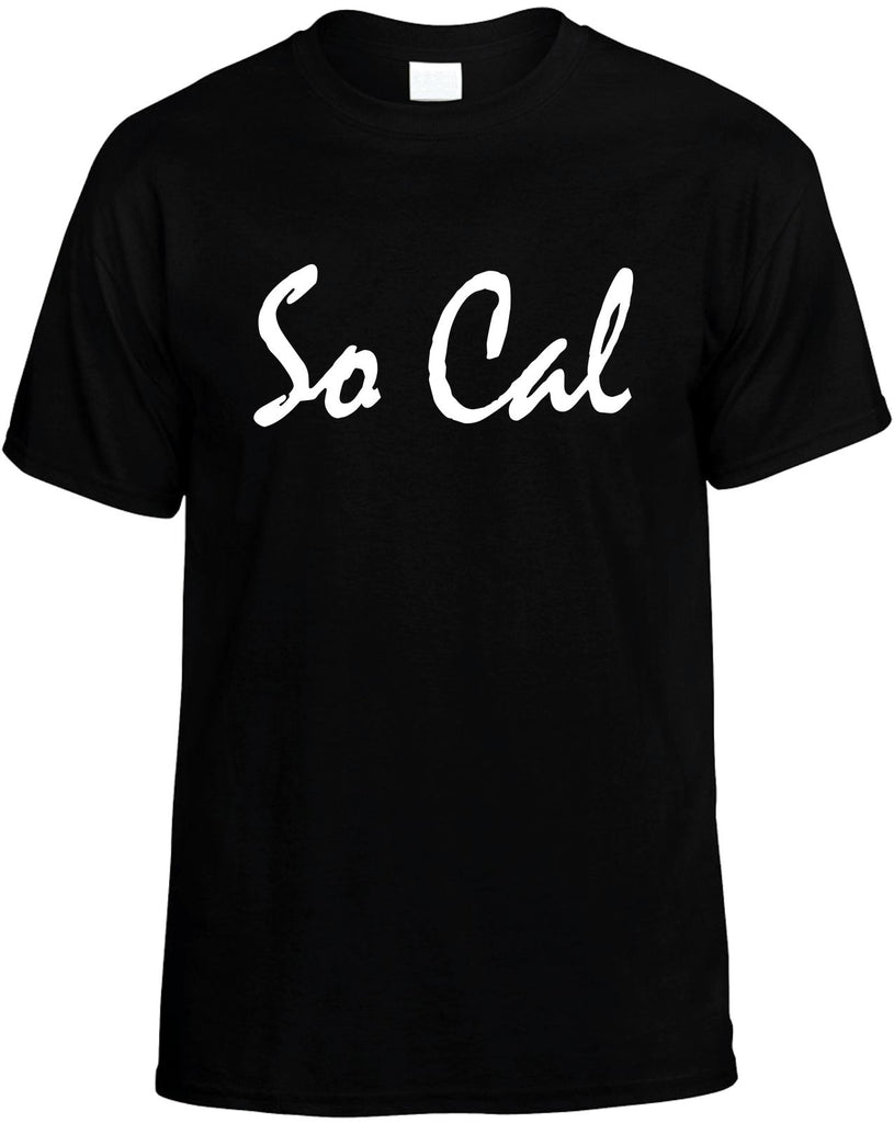 so cal california mens funny t-shirt black