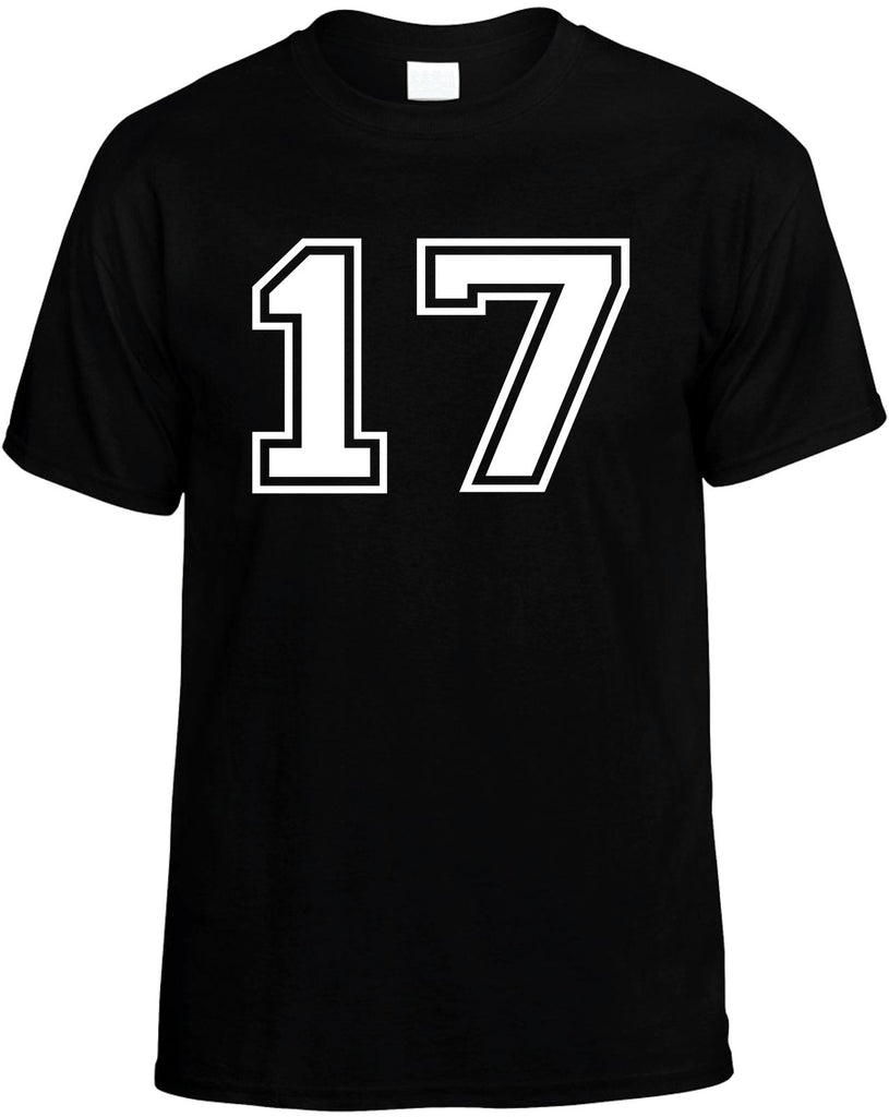 17 mens funny t-shirt black