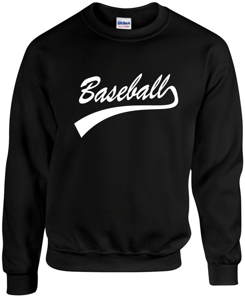 baseball sport unisex crewneck sweatshirt black signature outlet novelty 