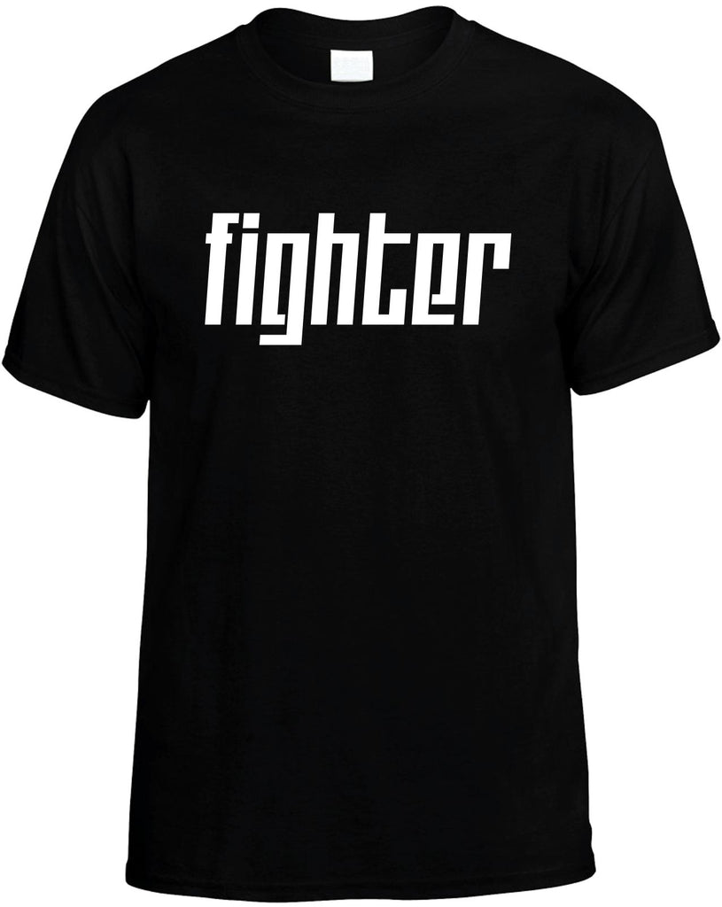 fighter motivational mens funny t-shirt black