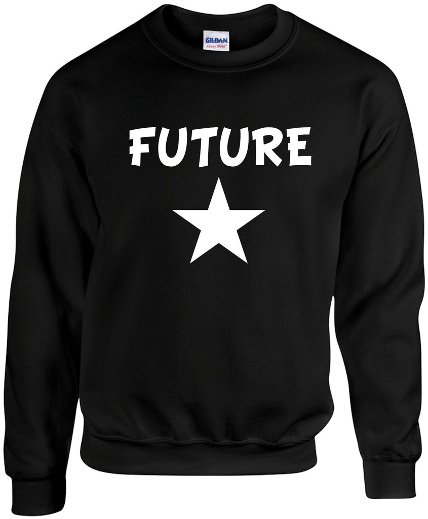 future star unisex crewneck sweatshirt black signature outlet novelty 