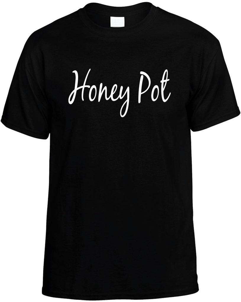 honey pot mens funny t-shirt black