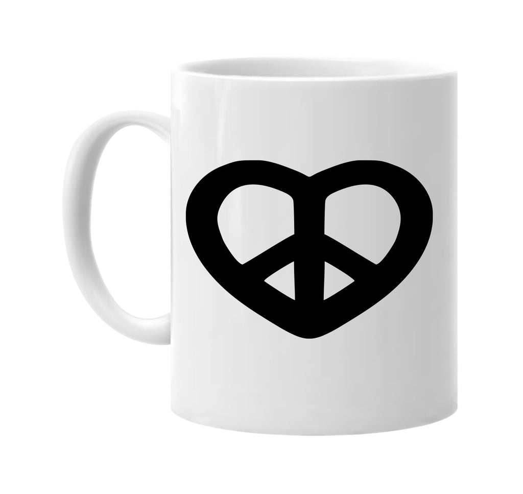 peace heart signature outlet novelty coffee cup mug graphic gift ideas gifts for the family mom dad