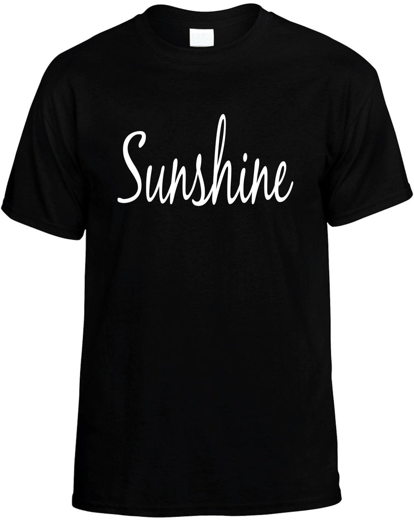 sunshine motivational mens funny t-shirt black