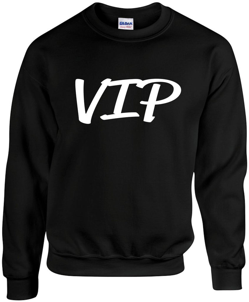 vip very important person unisex crewneck sweatshirt black signature outlet novelty 