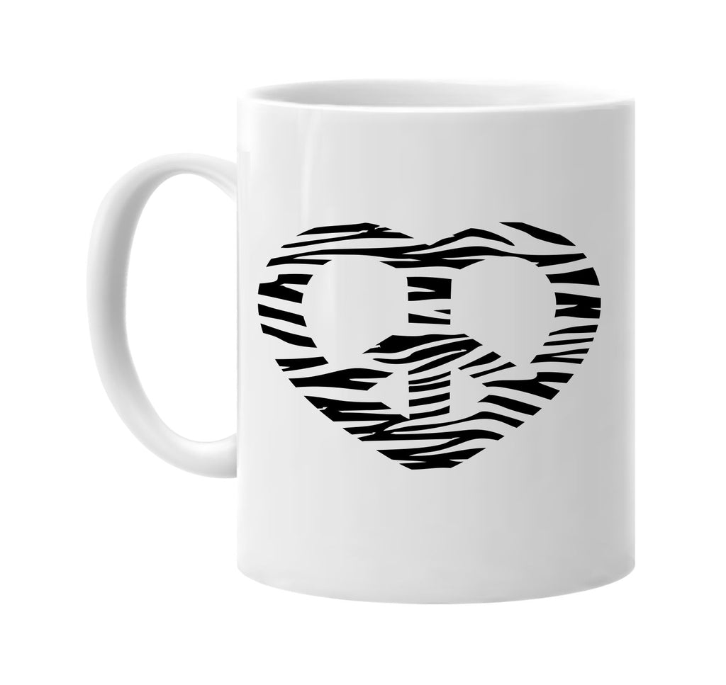 zebra peace heart heart image signature outlet novelty coffee cup mug graphic gift ideas gifts for the family mom dad