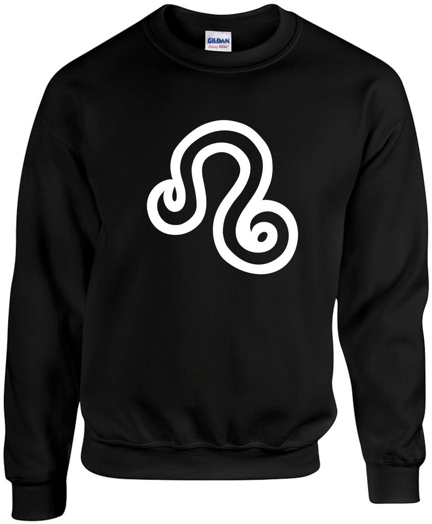 horoscope - leo unisex crewneck sweatshirt black signature outlet novelty 