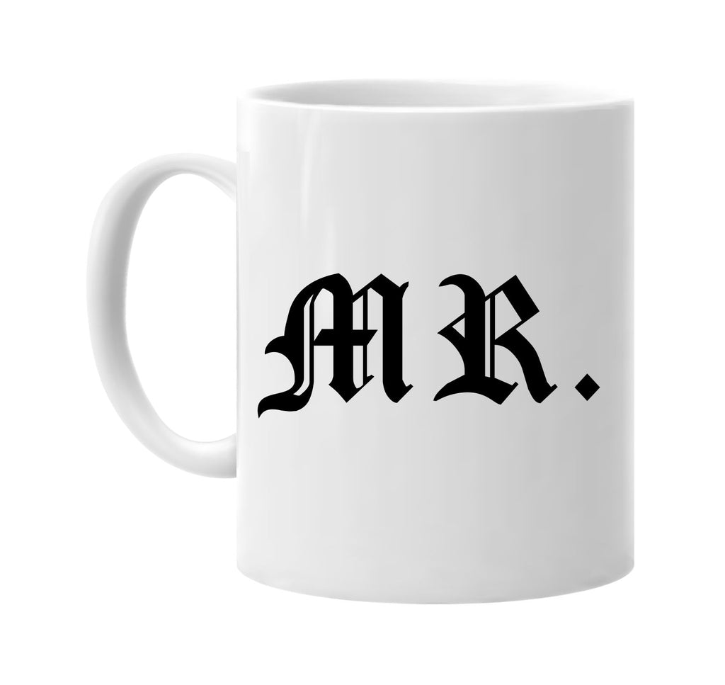 mr old english font wedding groom signature outlet novelty coffee cup mug graphic gift ideas gifts for the family mom dad