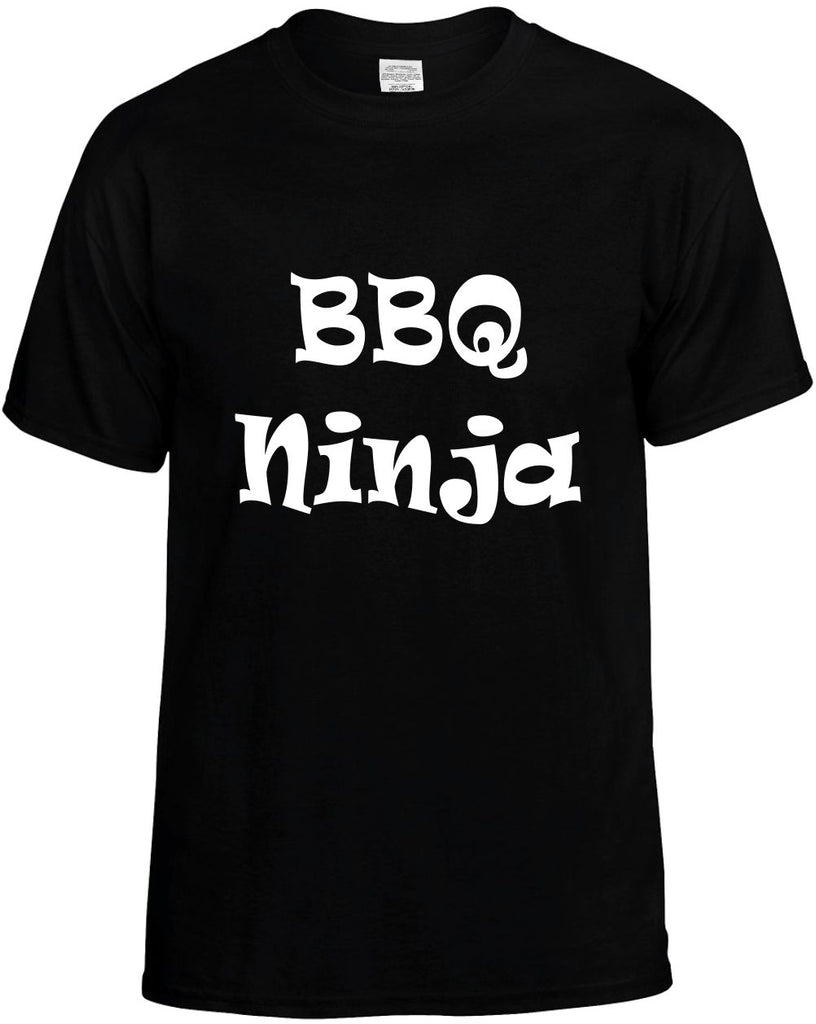bbq ninja humorous cool mens funny t-shirt black