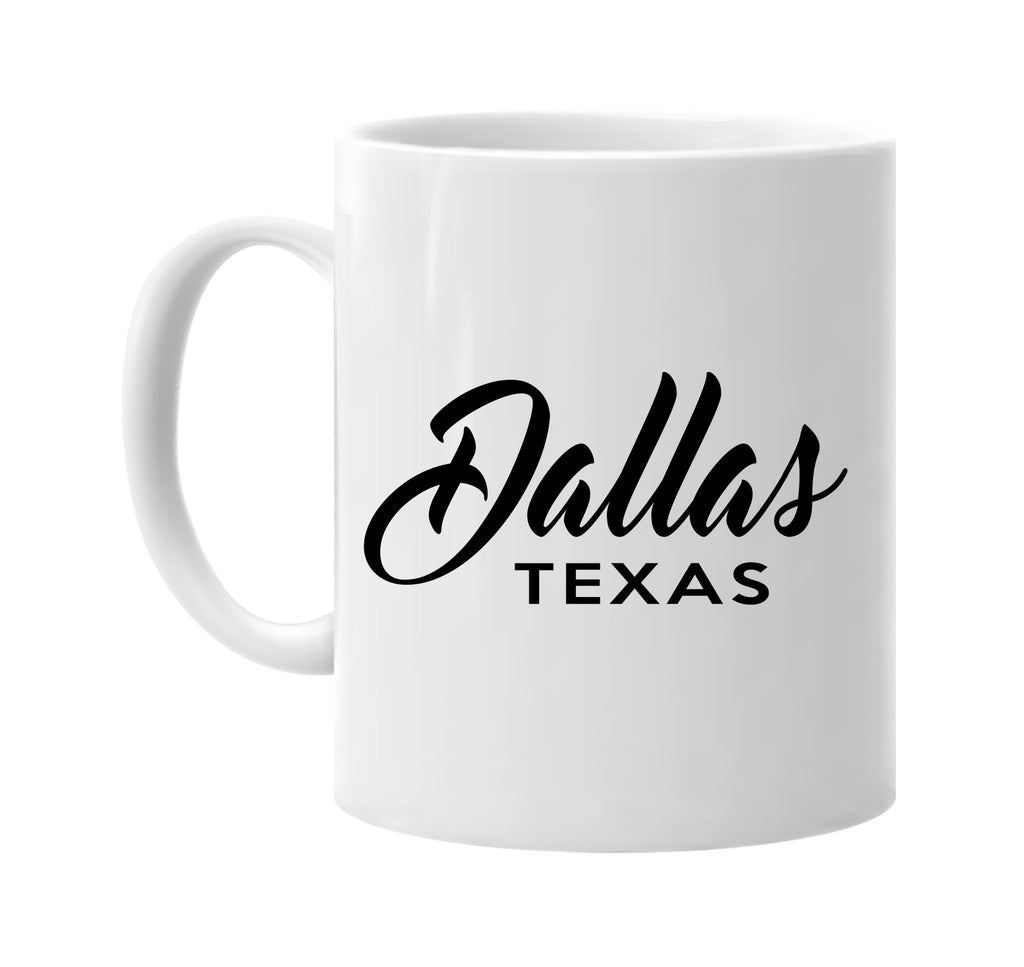 dallas texas city state signature outlet novelty coffee cup mug graphic gift ideas gifts for the family mom dad