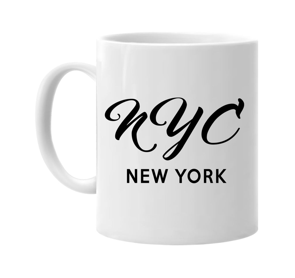 nyc new york city state signature outlet novelty coffee cup mug graphic gift ideas gifts for the family mom dad