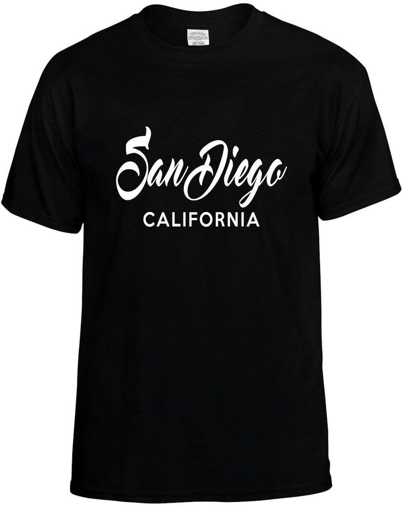 san diego california city state mens funny t-shirt black