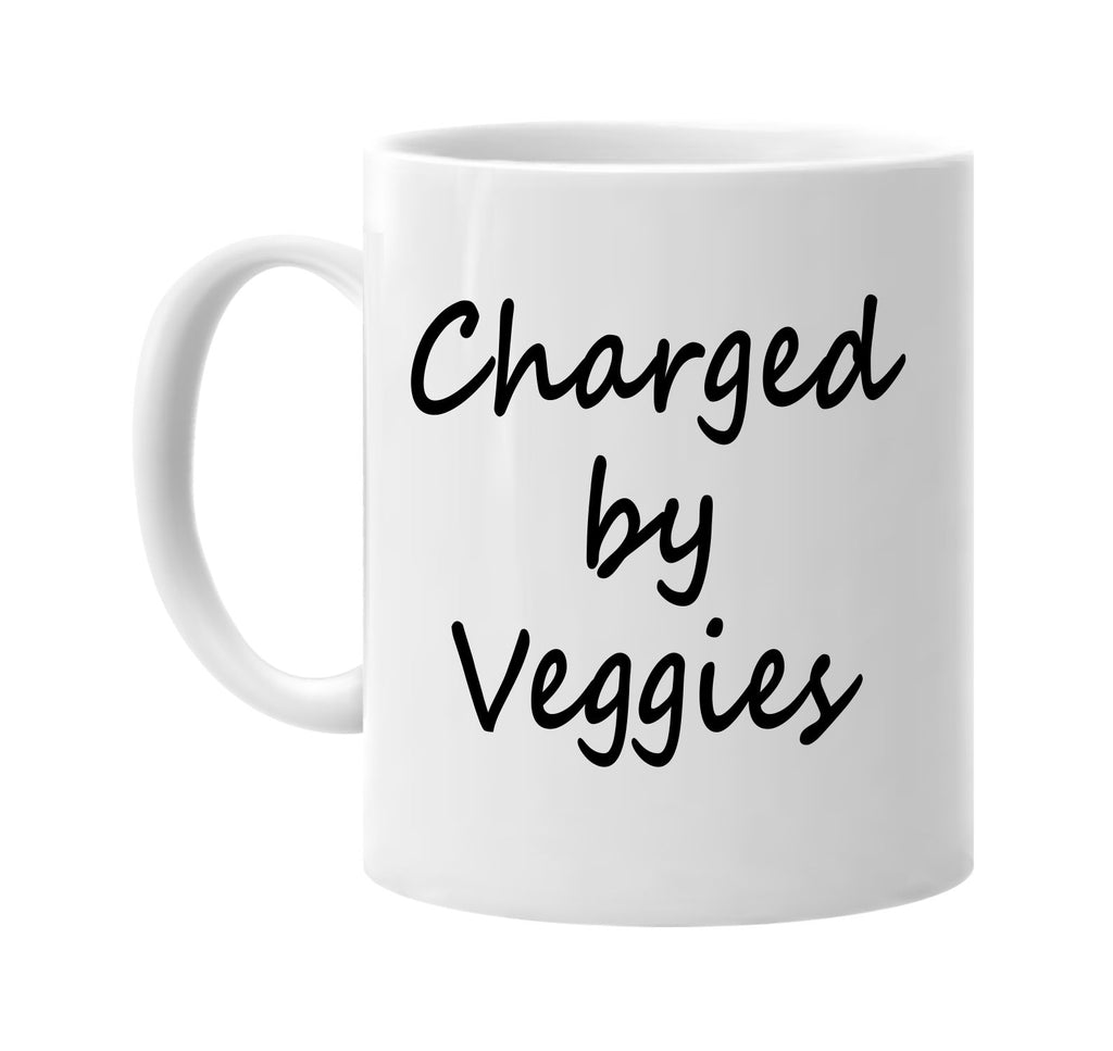charged by veggies vegan health signature outlet novelty coffee cup mug graphic gift ideas gifts for the family mom dad