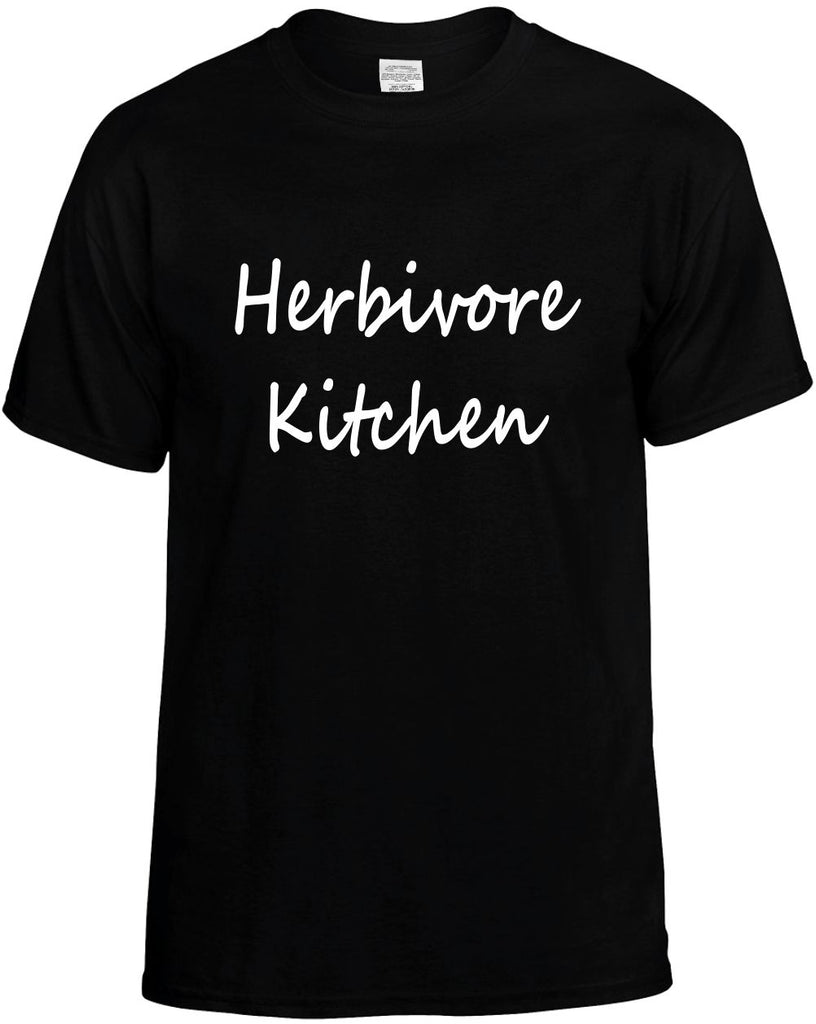 herbivore kitchen health vegan mens funny t-shirt black