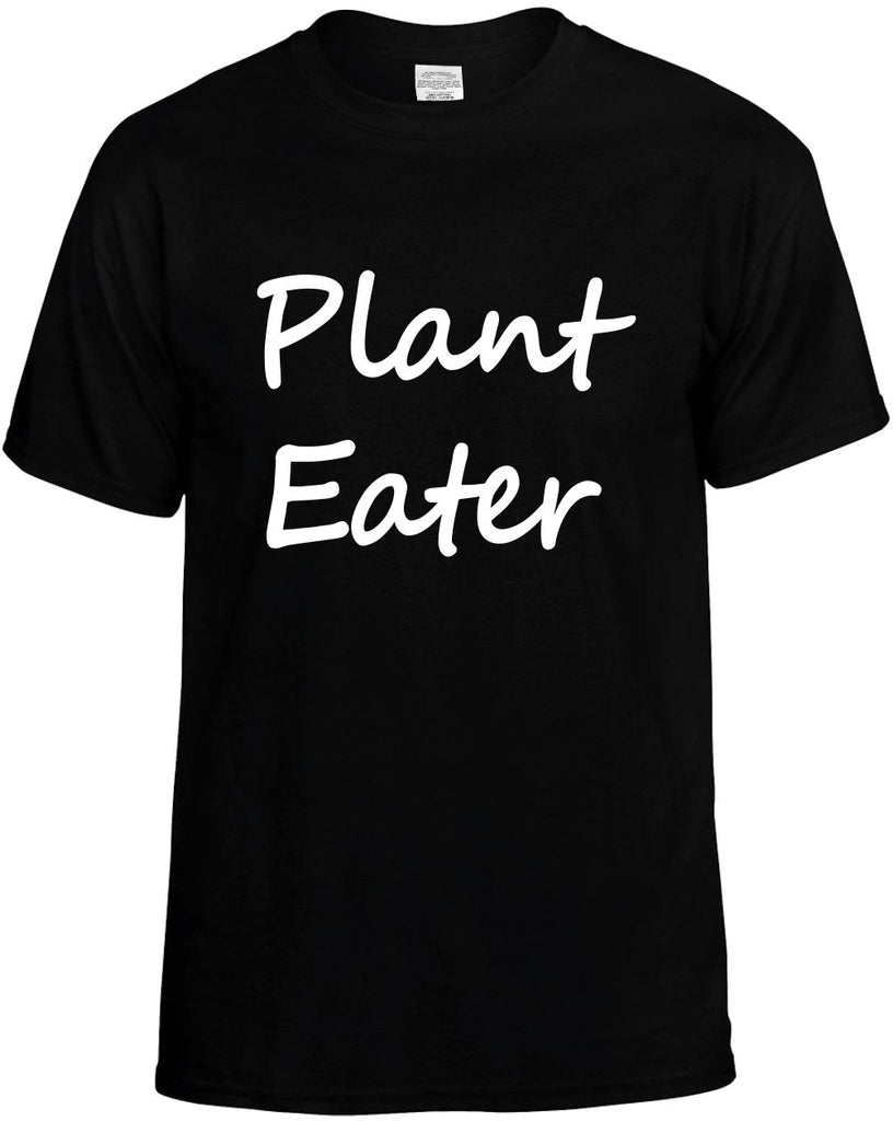 plant eater vegan vegetarian mens funny t-shirt black
