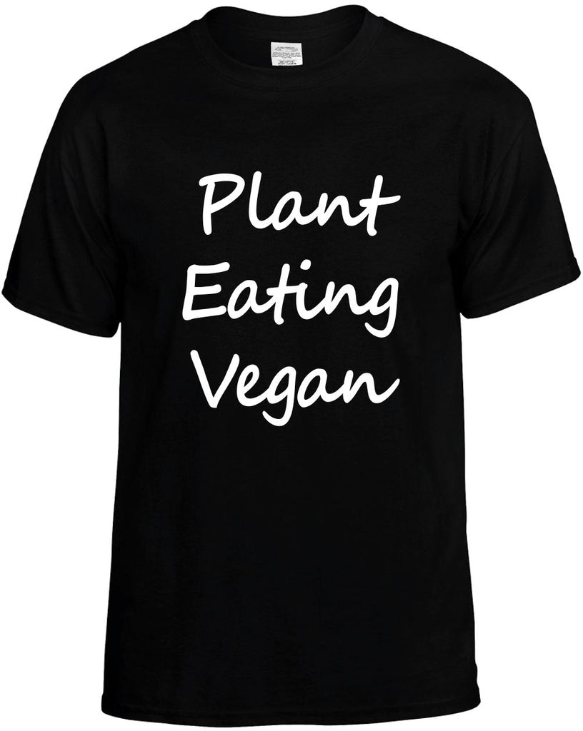 plant eating vegan health food mens funny t-shirt black