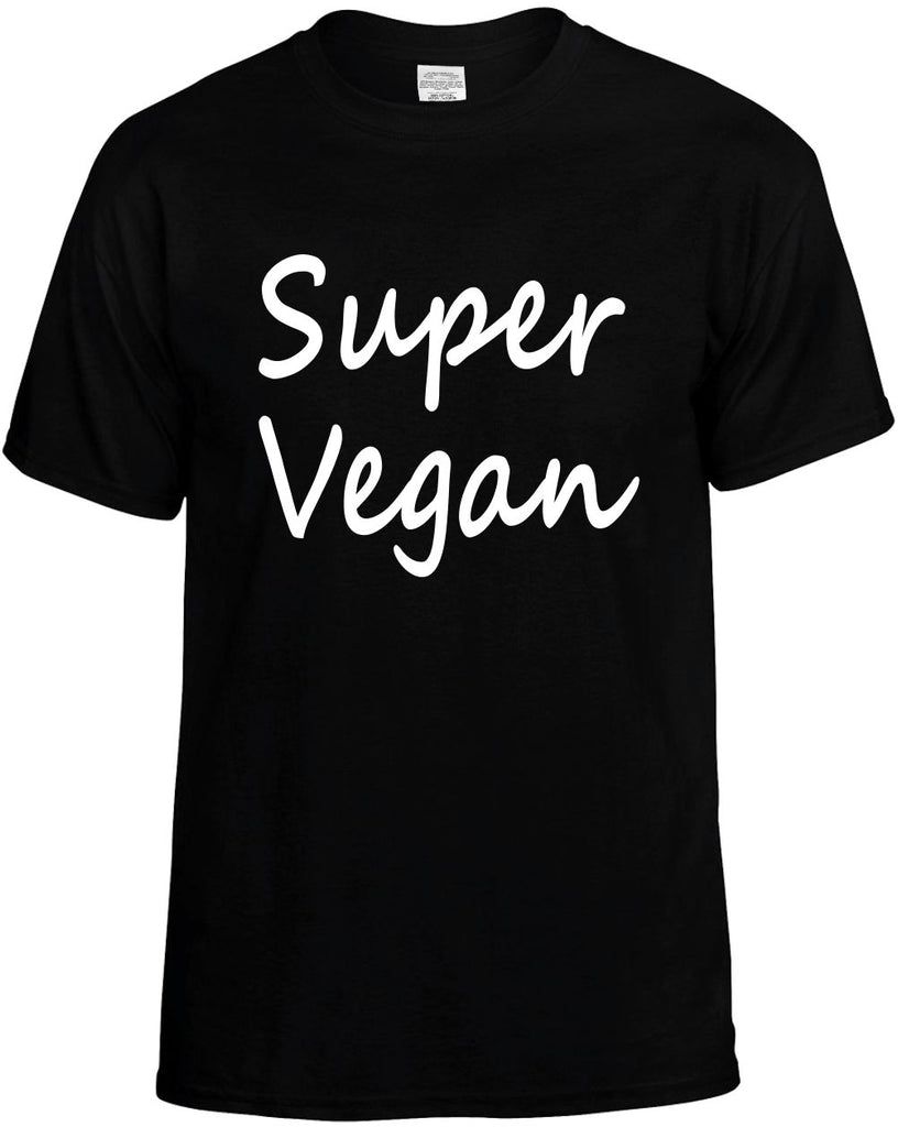 super vegan food health vegan mens funny t-shirt black