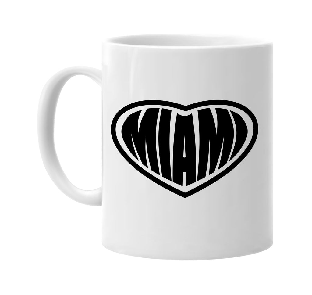 miami heart florida cute fashion signature outlet novelty coffee cup mug graphic gift ideas gifts for the family mom dad