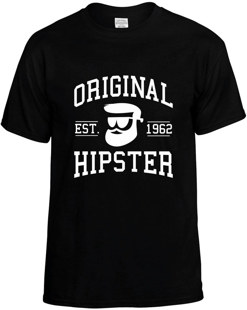 original hipster est 1962 style mens funny t-shirt black