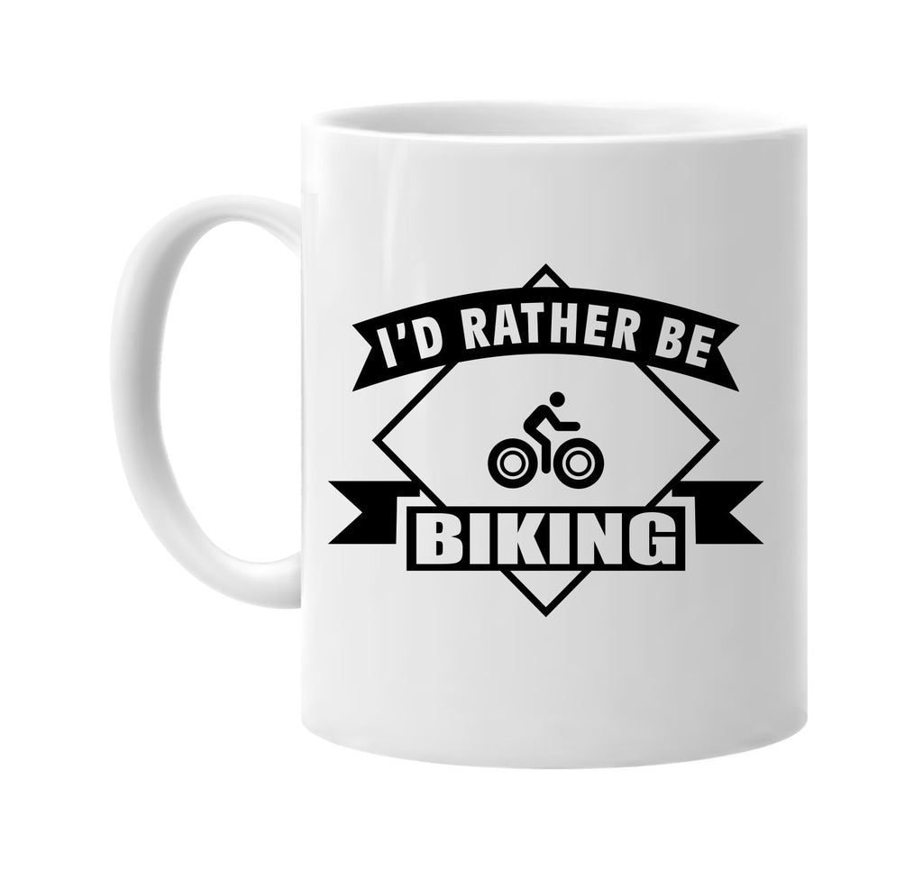 id rather be biking with banner signature outlet novelty coffee cup mug graphic gift ideas gifts for the family mom dad