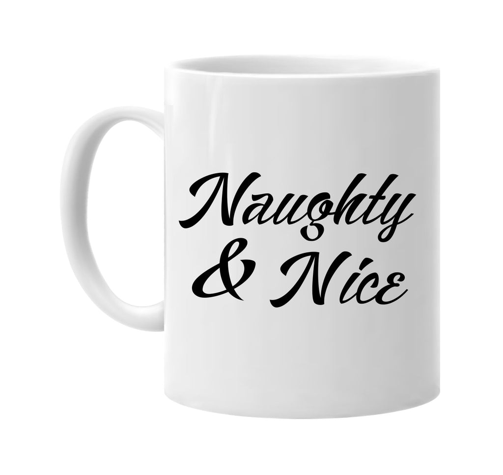 naughty and nice christmas cool signature outlet novelty coffee cup mug graphic gift ideas gifts for the family mom dad