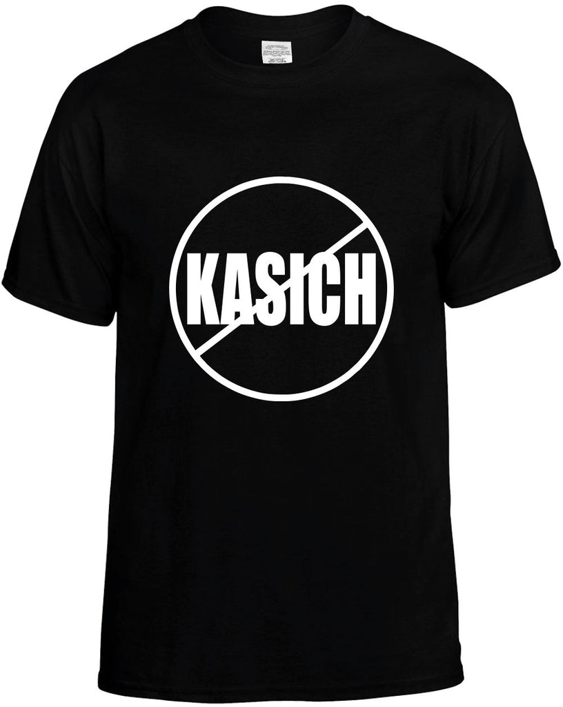election no kasich anti-kasich president mens funny t-shirt black