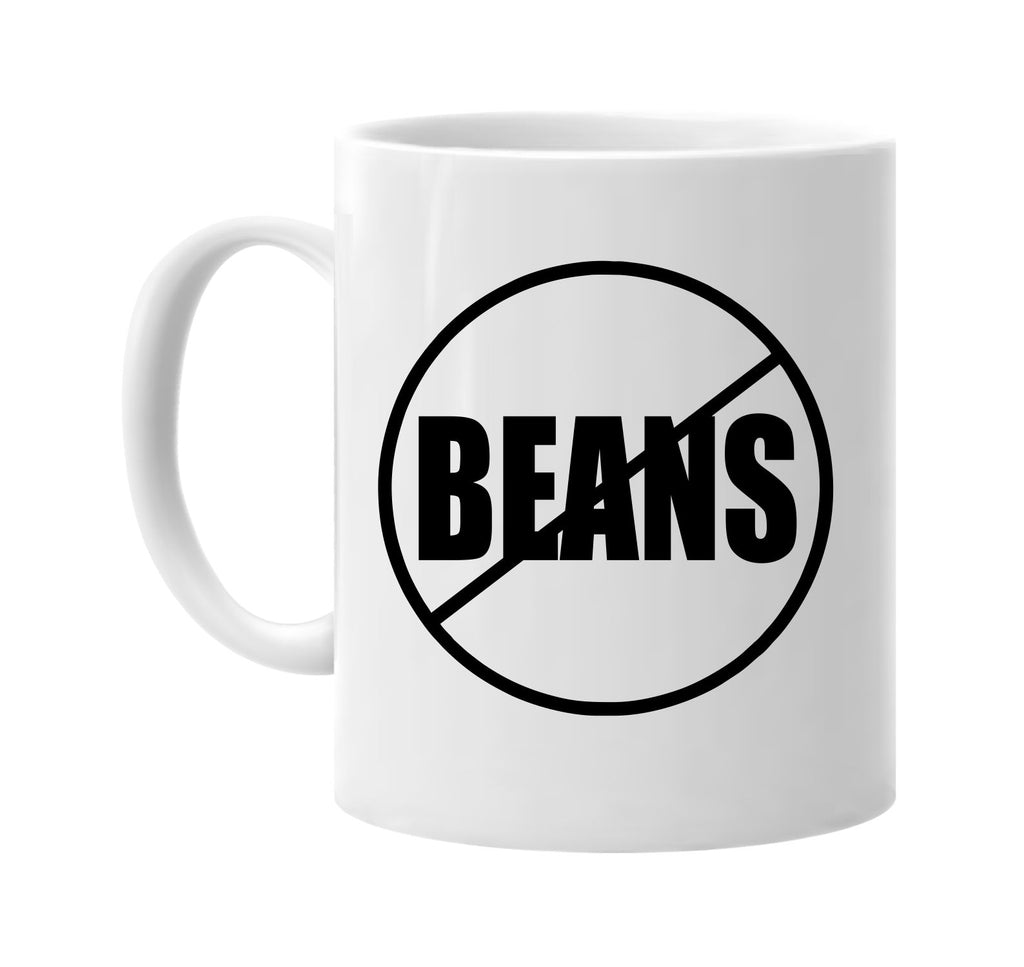 no beans anti-beans signature outlet novelty coffee cup mug graphic gift ideas gifts for the family mom dad