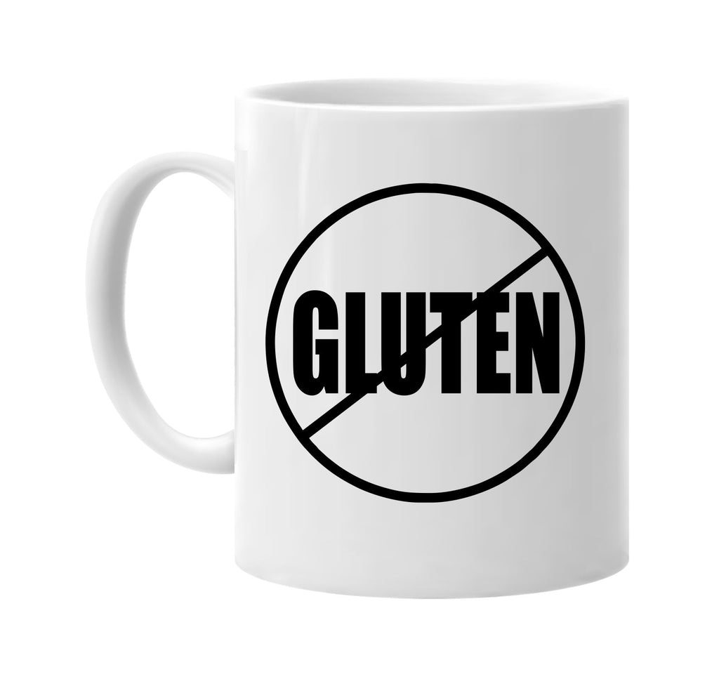 no gluten anti-gluten signature outlet novelty coffee cup mug graphic gift ideas gifts for the family mom dad