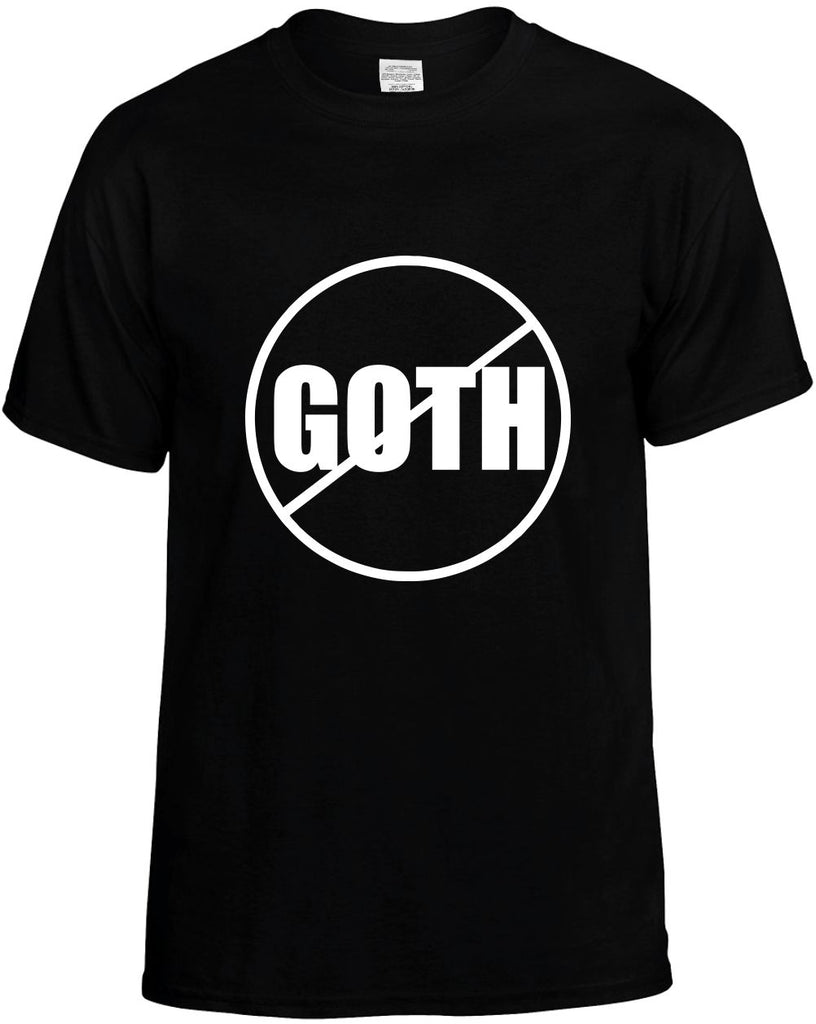 no goth anti-goth mens funny t-shirt black